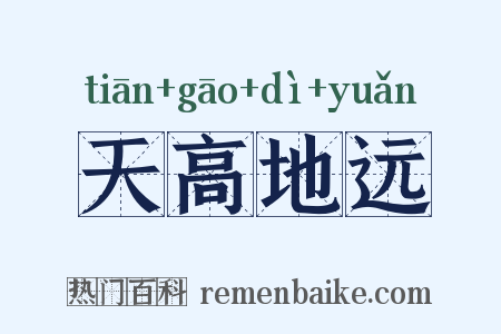天高地远是什么意思的图片